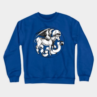 15th Century St Luke's Emblem Winged Bull Crewneck Sweatshirt